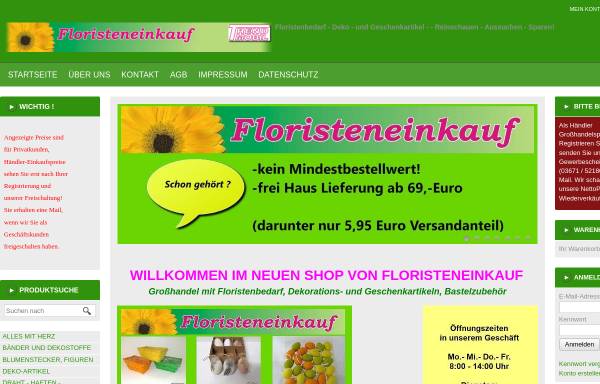 Vorschau von floristeneinkauf.com, Floristeneinkauf Trend Mobil