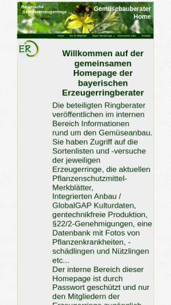 Vorschau der mobilen Webseite www.gemuesebauberater.de, Beratung für Gemüseerzeuger in Bayern