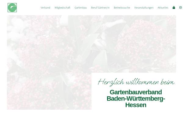 Vorschau von www.gvbwh.de, Gartenbauverband Baden-Württemberg-Hessen e.V.