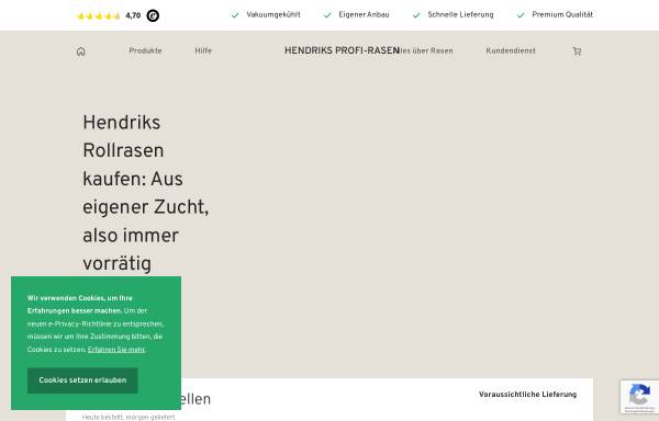 Vorschau von www.profi-rasen.de, Profi-Rasen, Hendriks E-Commerce BV