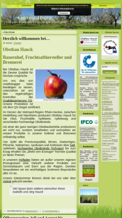 Vorschau der mobilen Webseite www.obstbau-hauck.de, Obstbau Hauck