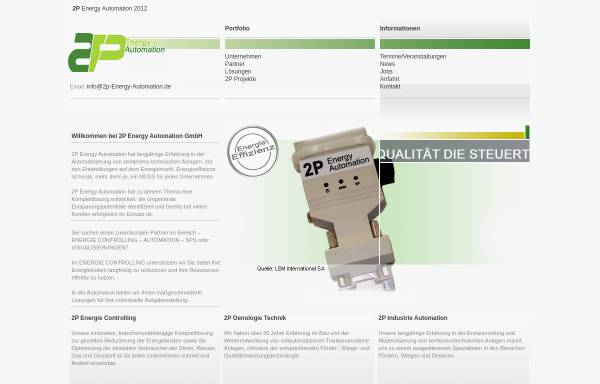 Vorschau von www.2p-automation.de, 2P Energy Automation GmbH