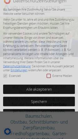 Vorschau der mobilen Webseite voellinger-partner.de, Voellinger & Partner