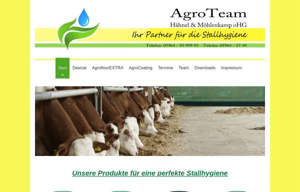 Vorschau von www.agroteam-ohg.de, AgroTeam Hähnel & Möhlenkamp oHG