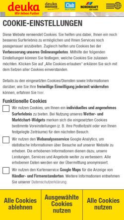 Vorschau der mobilen Webseite www.deutsche-tiernahrung.de, Deutsche Tiernahrung Cremer GmbH & Co. KG