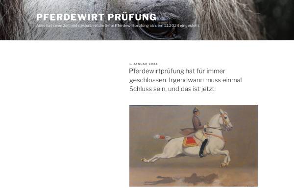 Vorschau von pferdewirtpruefung.de, Pferdewirtprüfung.de, Dietbert Arnold