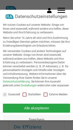 Vorschau der mobilen Webseite www.rinderallianz.de, RinderAllianz GmbH