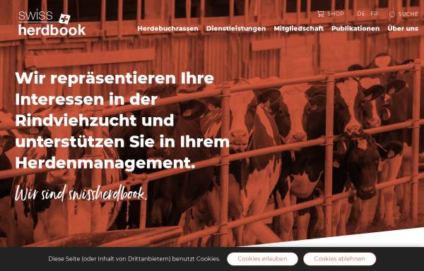 Vorschau von www.swissherdbook.ch, Genossenschaft swissherdbook Zollikofen