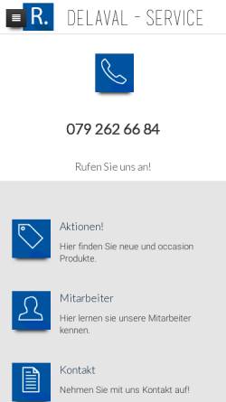 Vorschau der mobilen Webseite www.rvongunten.ch, R. von Gunten GmbH