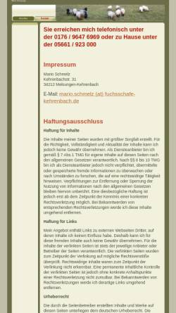 Vorschau der mobilen Webseite www.fuchsschafe-kehrenbach.de, Mario Schmelz