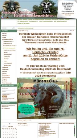 Vorschau der mobilen Webseite www.schafzucht-niedersachsen.de, Verband Lüneburger Heidschnuckenzüchter e.V.