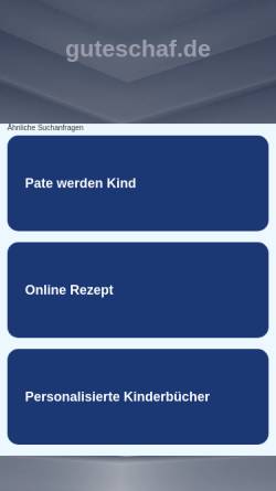 Vorschau der mobilen Webseite www.guteschaf.de, Harald Jäger