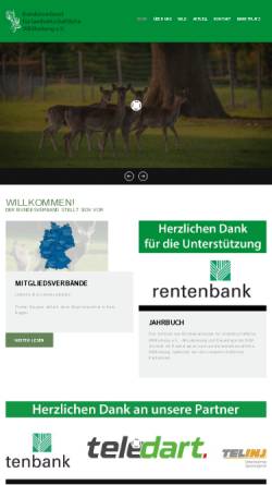 Vorschau der mobilen Webseite www.wildhaltung.net, Bundesverband für landwirtschaftliche Wildhaltung e.V.