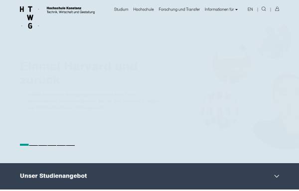 Vorschau von www.htwg-konstanz.de, Hochschule für Technik, Wirtschaft und Gestaltung Konstanz