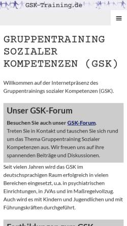 Vorschau der mobilen Webseite www.gsk-training.de, Dr. Rüdiger Hinsch