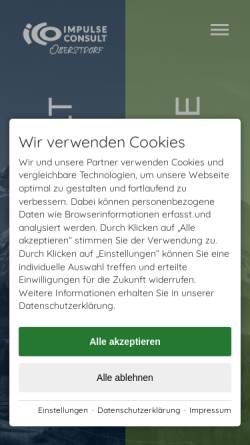 Vorschau der mobilen Webseite ico-business-academy.de, ICO Impulse Company GmbH