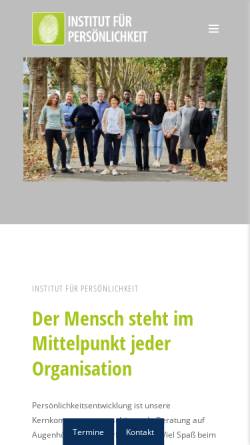 Vorschau der mobilen Webseite www.institut-fuer-lebensmotive.de, IfL GmbH Institut für Training und Weiterbildung