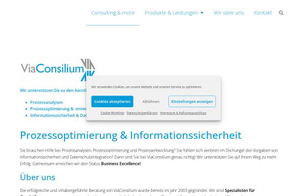 Vorschau von www.viaconsilium.de, ViaConsilium GmbH