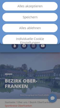 Vorschau der mobilen Webseite www.blsv-kreis-hof.de, Kreis Hof im BLSV