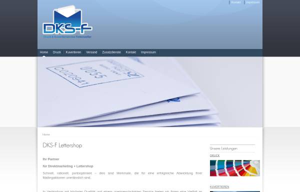 Vorschau von dks-f.de, Druck & Kuvertierservice Finkenzeller