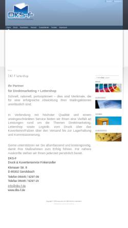Vorschau der mobilen Webseite dks-f.de, Druck & Kuvertierservice Finkenzeller
