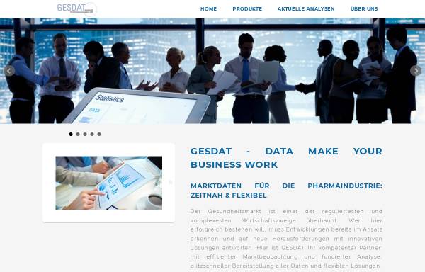 Vorschau von www.gesdat.de, GESDAT - Gesellschaft für Informationsmanagement mbH