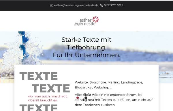 Vorschau von marketing-werbetexte.de, Esther Nestle