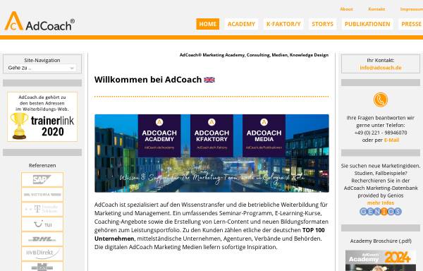 Vorschau von www.adcoach.de, AdCoach