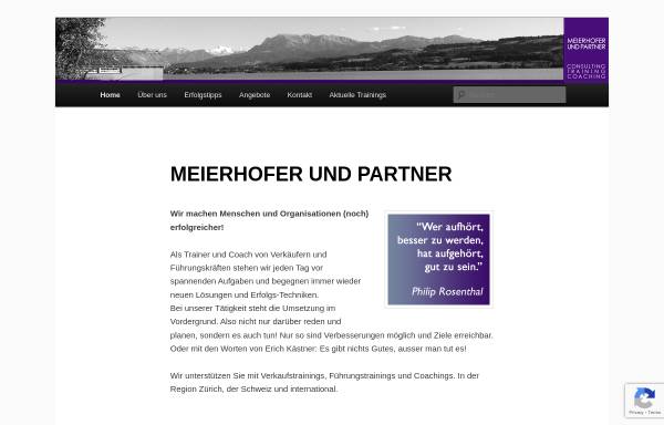 Vorschau von meierhofer-partner.ch, Meierhofer und Partner