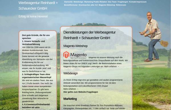 Vorschau von www.werbeagentur-reinhardt-schauecker.de, Reinhardt + Schauecker GmbH