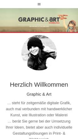 Vorschau der mobilen Webseite www.graphic-and-art.com, graphic and art Eva Hörst Hösbach