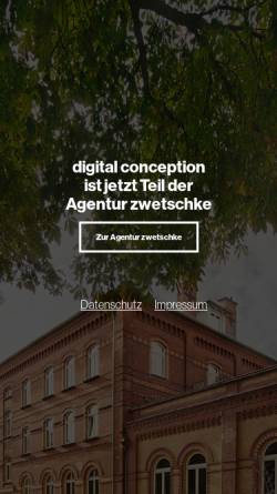 Vorschau der mobilen Webseite www.digitalconception.de, Digital conception, Christoph Mayr