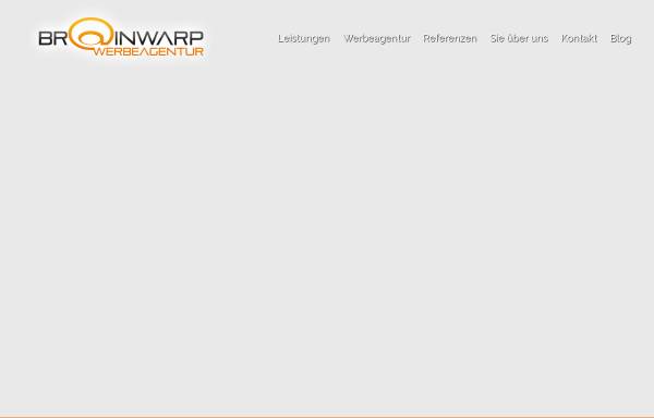 Vorschau von brainwarp-werbeagentur.de, brainwarp all media Werbeagentur