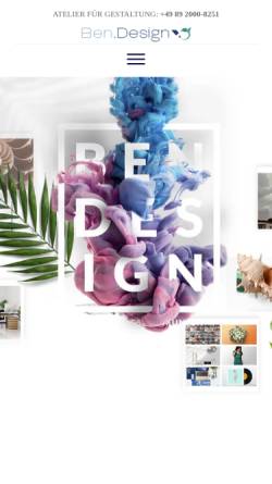 Vorschau der mobilen Webseite ben.design, BenDesign, Stephan Bender