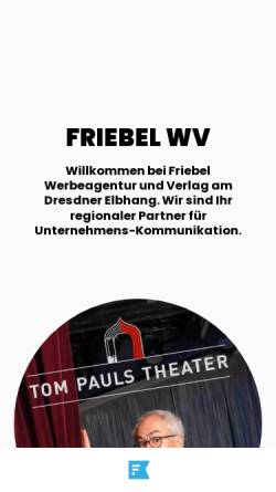 Vorschau der mobilen Webseite werbeagentur-friebel-dresden.de, Friebel Werbeagentur und Verlag GmbH