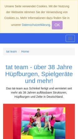 Vorschau der mobilen Webseite www.tat-team.de, Tat team GbR