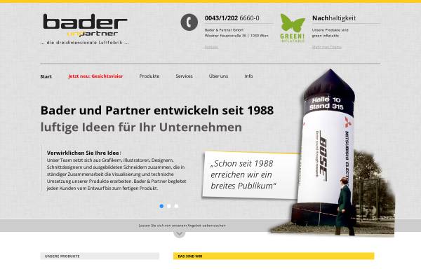 Vorschau von www.bader-partner.at, Bader & Partner GmbH