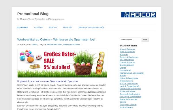 Vorschau von www.promotional-blog.de, Promotional Blog