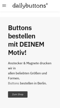 Vorschau der mobilen Webseite dailybuttons.de, dailybuttons, Mark Wiechert