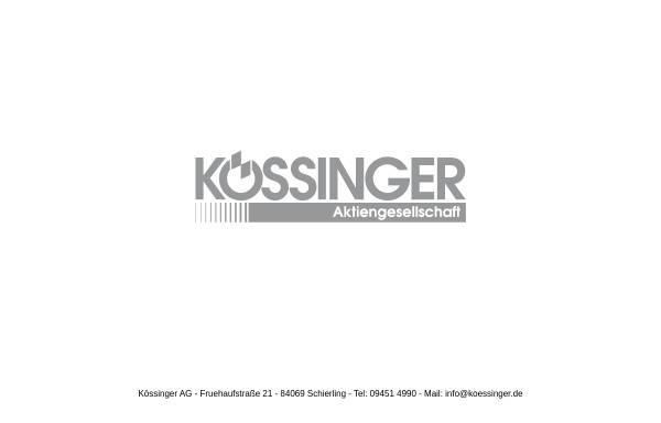 Vorschau von www.koessinger.de, Kössinger AG