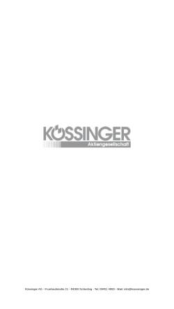 Vorschau der mobilen Webseite www.koessinger.de, Kössinger AG