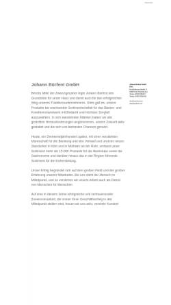 Vorschau der mobilen Webseite www.buerfent.com, Backring, Johann Bürfent GmbH