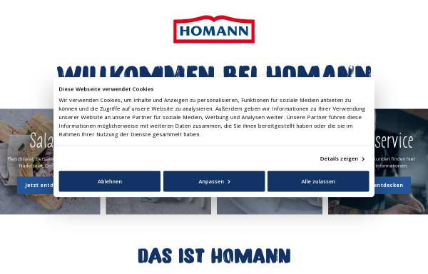 Vorschau von www.homann.de, Homann Feinkost GmbH & Co. KG