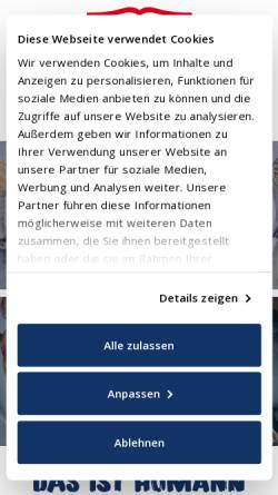 Vorschau der mobilen Webseite www.homann.de, Homann Feinkost GmbH & Co. KG