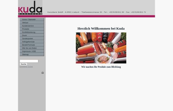 Vorschau von www.kuda.at, Kuda Kunstdarm GmbH