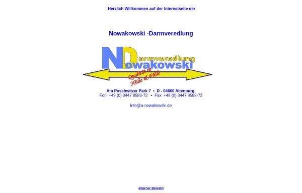 Vorschau von www.a-nowakowski.de, Nowakowski - Darmveredlung