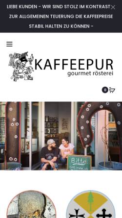 Vorschau der mobilen Webseite www.kaffeepur.ch, Kaffeepur AG - Angelo Staeldi
