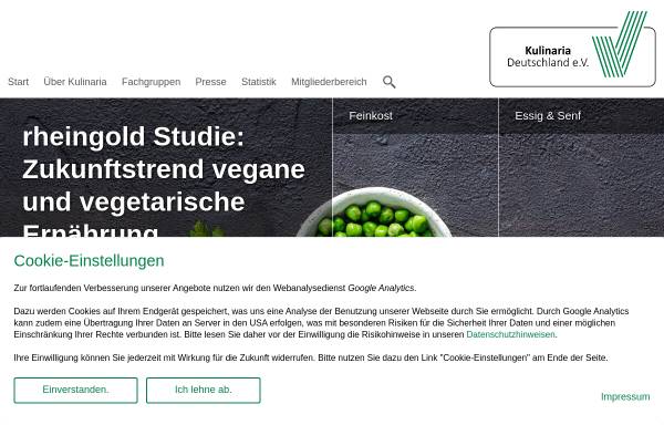 Vorschau von kulinariadeutschland.com, Verband der Hersteller kulinarischer Lebensmittel e.V.