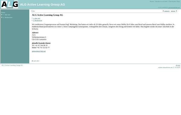 Vorschau von www.alg.net, Active Learning Group AG