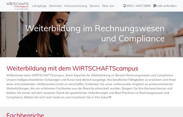 Vorschau von www.wirtschaftscampus.de, Wirtschaftscampus Dr. Peemöller GmbH